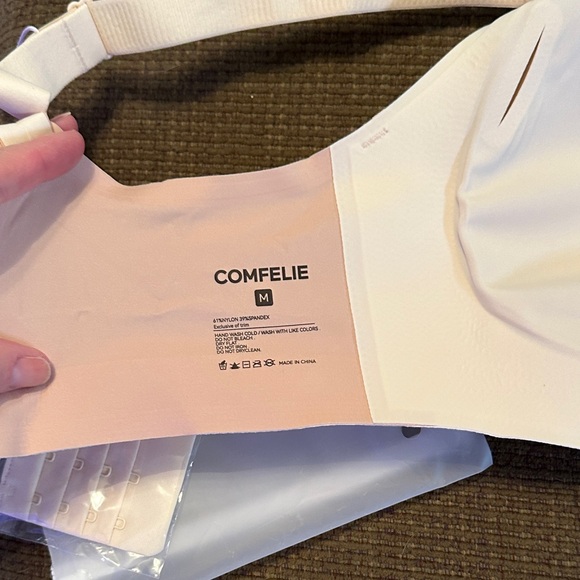 Women's Cream Wireless Bra - Picture 7 of 10